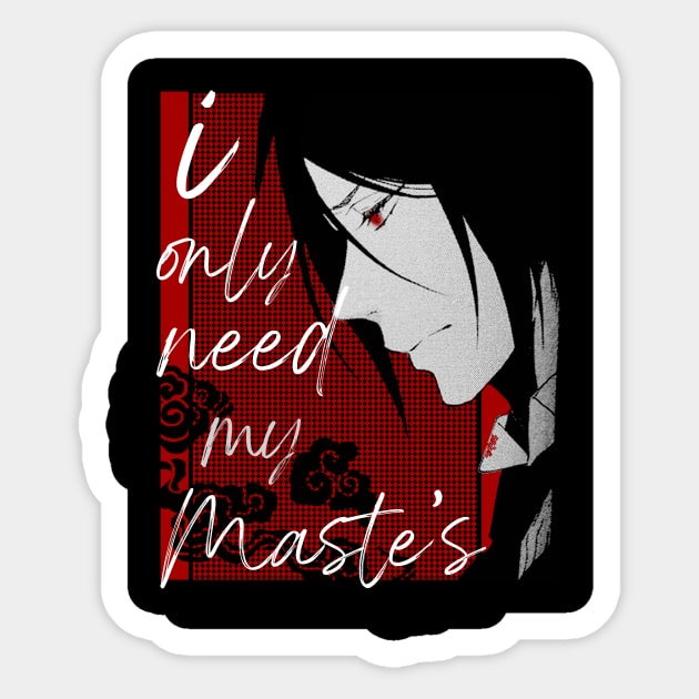 Sebastian|Quote Sticker by hackneydagger